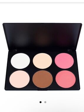 full sized Coastal Scents 6-Color Contour & Face powder and Blush Palette